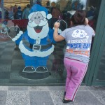 Blue Santa distribution