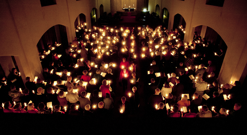 Candlelight Advent Service at Southwestern University.