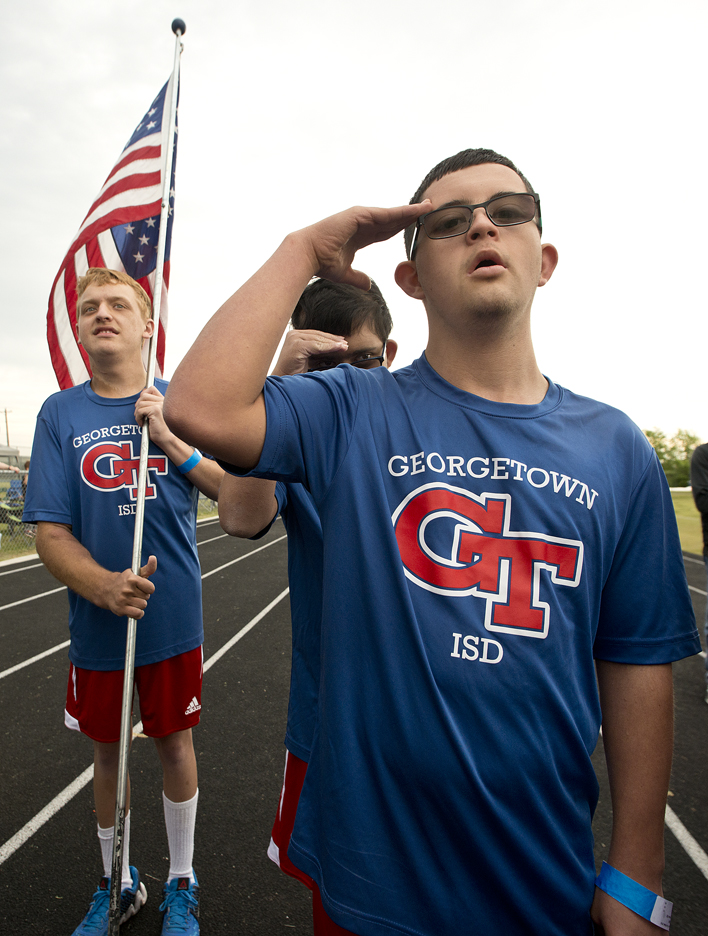 The Star-Spangled Banner is played at the opening ceremonies.