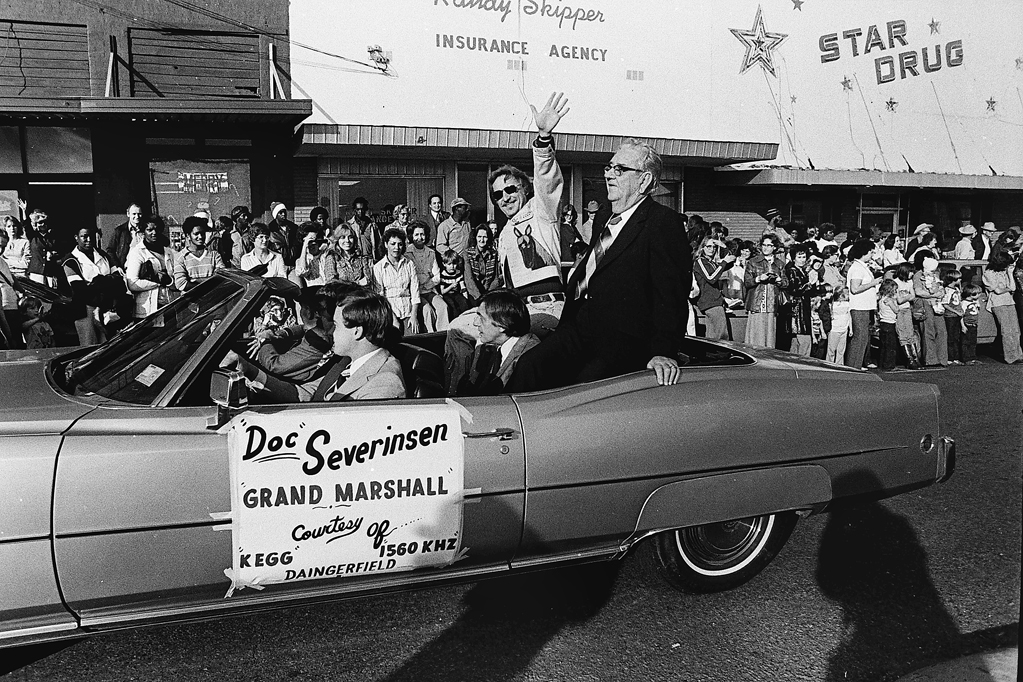 Doc Severinsen in Daingerfield, Texas, 1977.