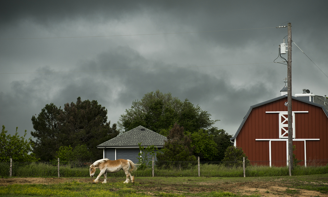 Stormy skies arrive.