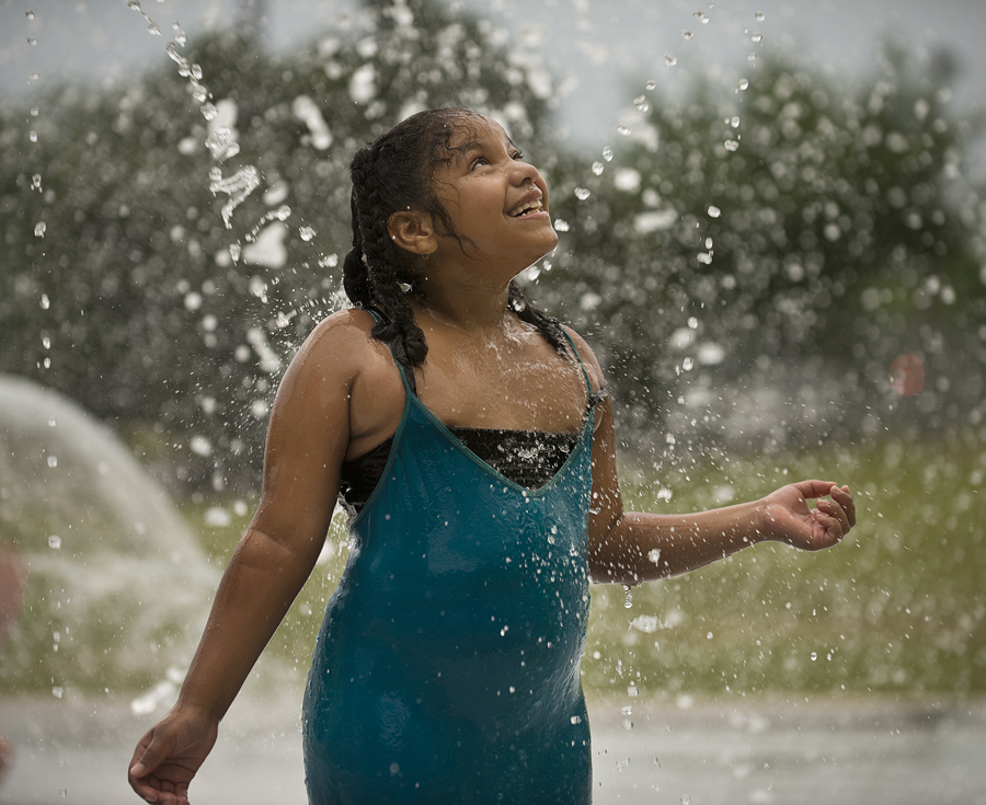 Water Spray Fun at Park