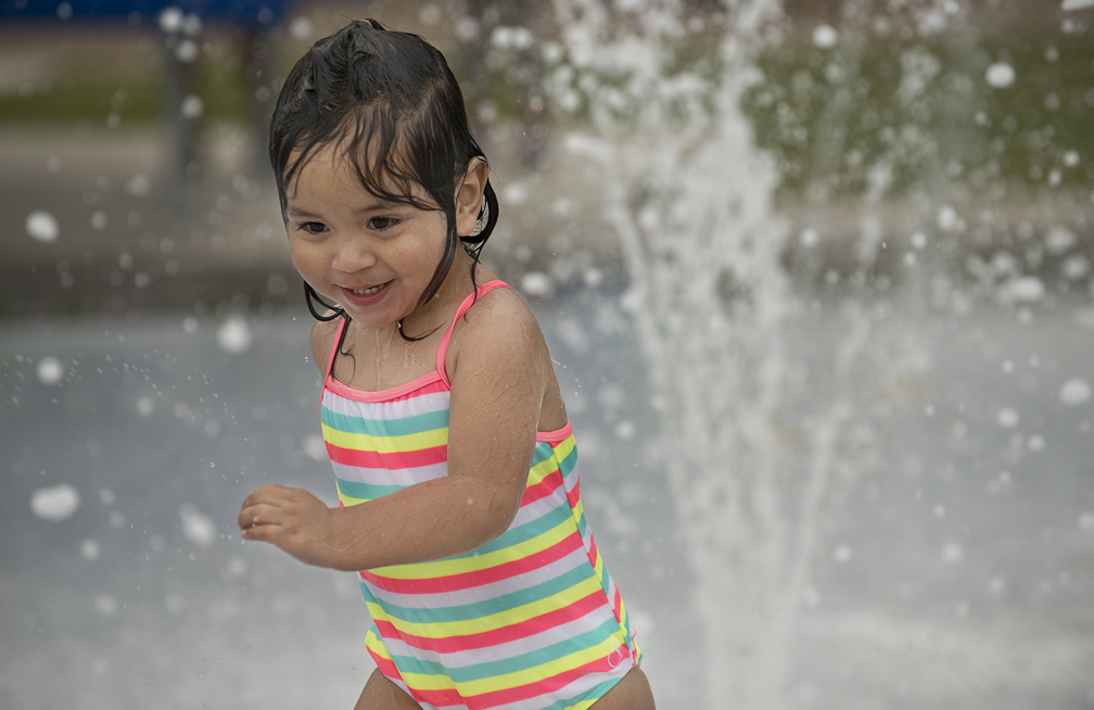 Water Spray Fun at Park