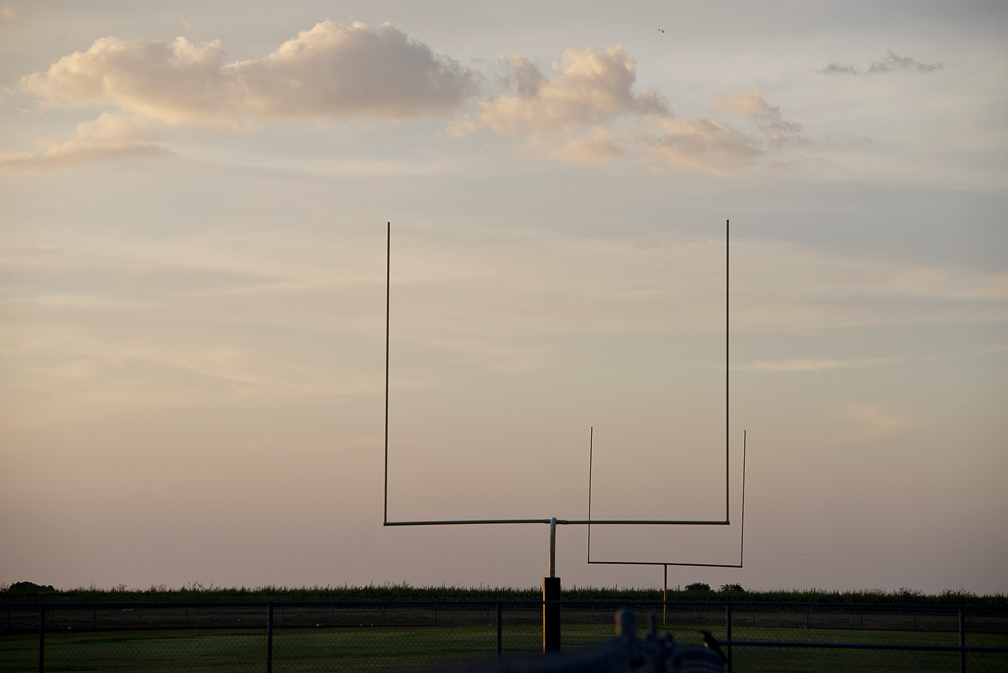 Goal Posts at Sundown
