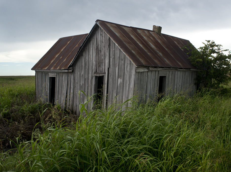 An abandoned house.