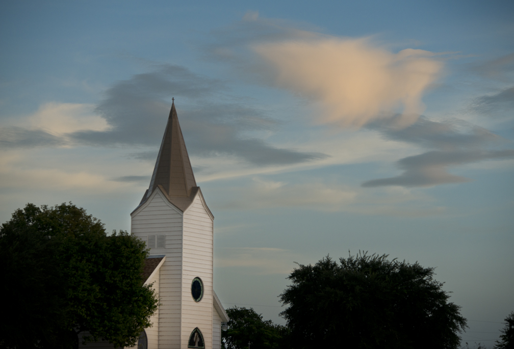 Day's end at Immanuel Lutheran Church