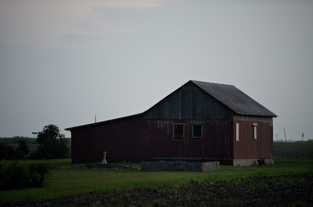 Sunset, Barn & Cotton